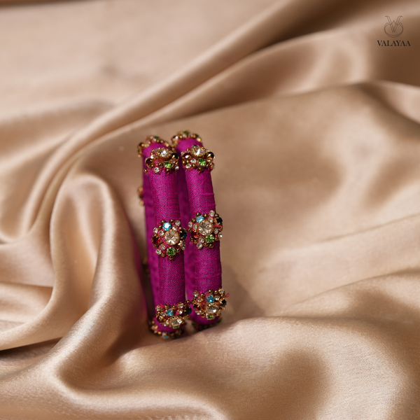 Royal Orchid Sparkle Bangle