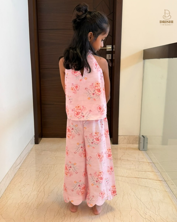 Diwali Pink Floral Co-ord Set
