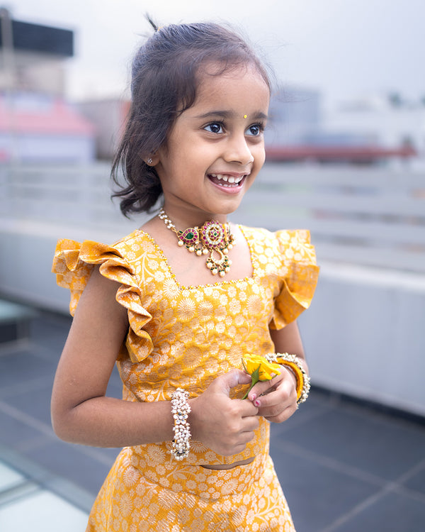 Crush tissue croptop and skirt - Customizable