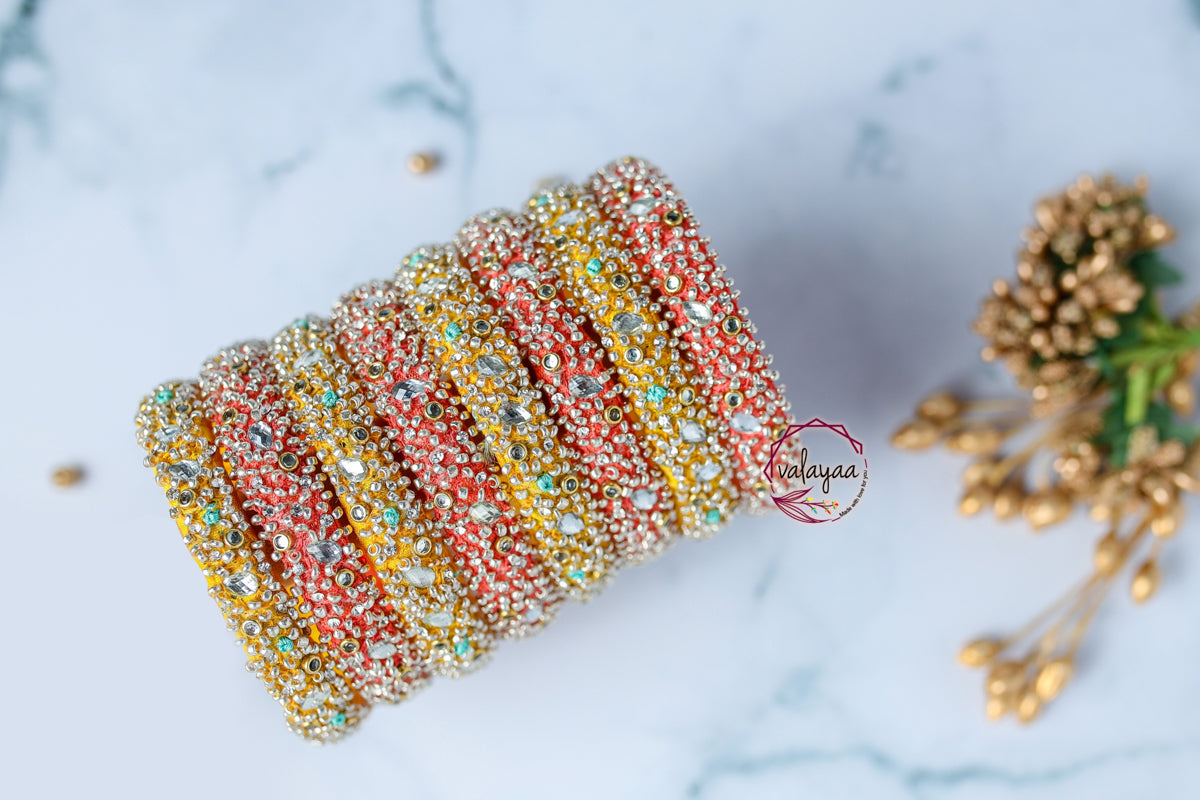 Scattered Bead Work Bangle
