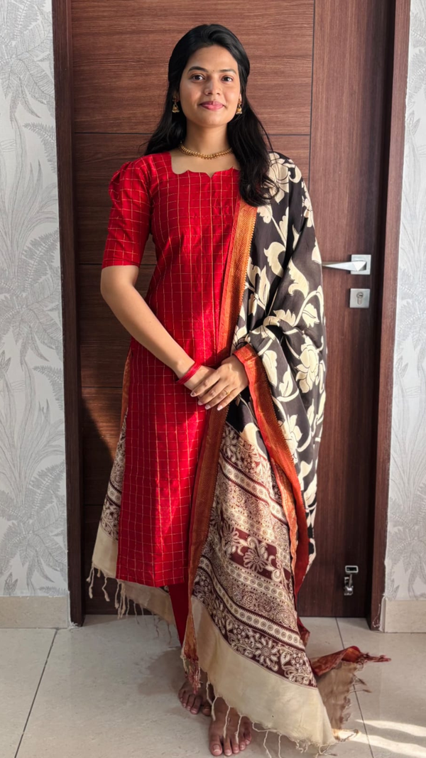Royal Red Kurta Set
