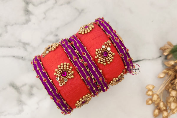 Creepy Beads And Stone-Designed Bangle