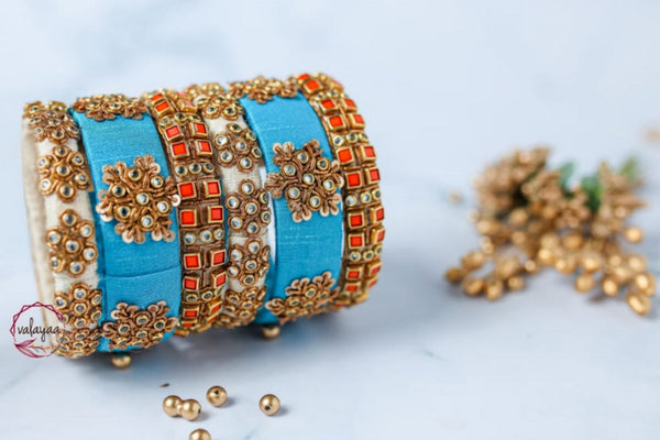 Thread And Stone Work Bangles