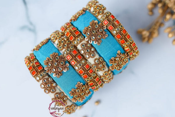 Thread And Stone Work Bangles