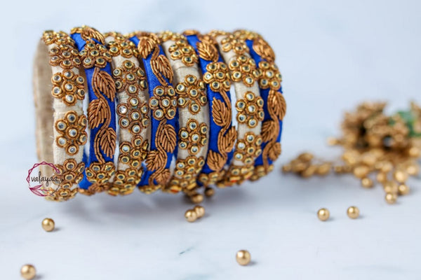 Bridal Kundan Floral Creeper Bangle