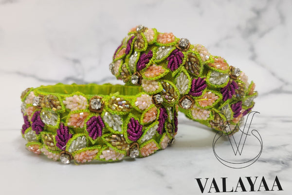 Emerald Garden Bangles
