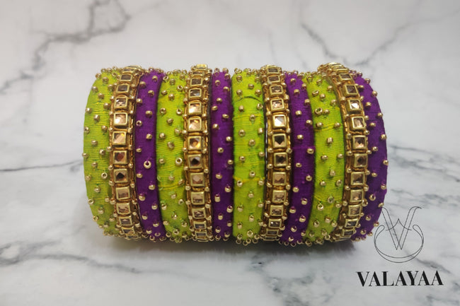 Stone And Beads Work Bangle