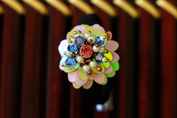 Vintage Beads Designed Hair Band