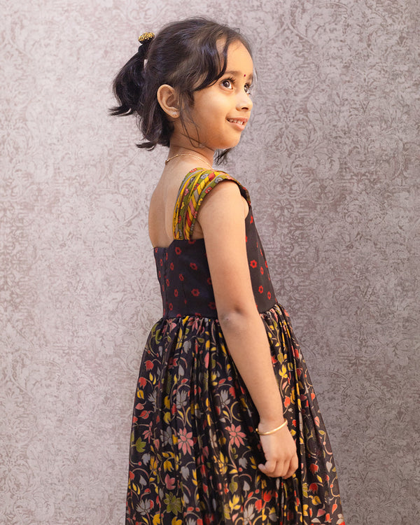 Printed madhubani full frock