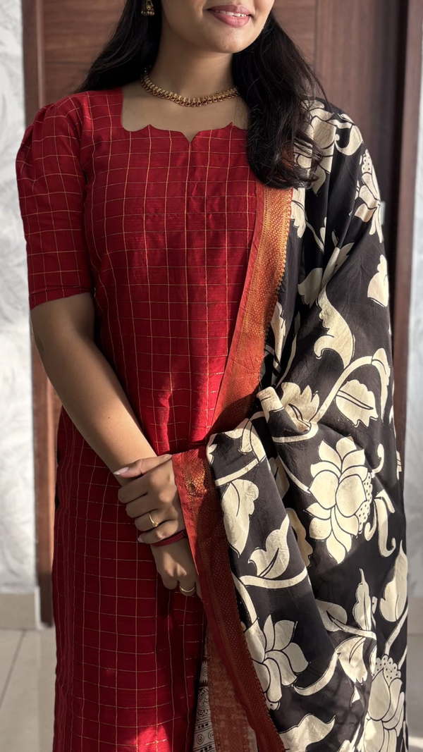 Royal Red Kurta Set