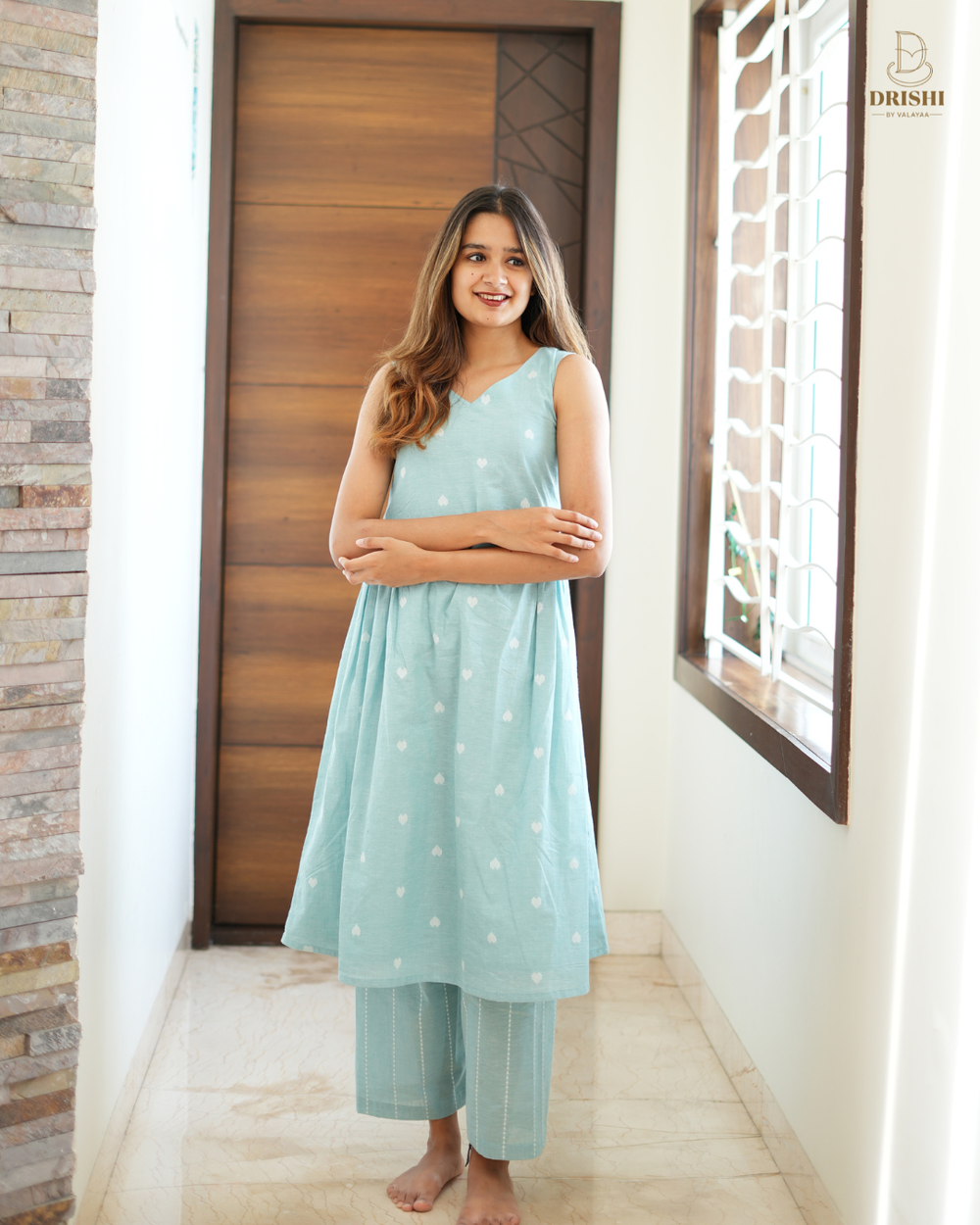 Sky Bloom Co-ord Set