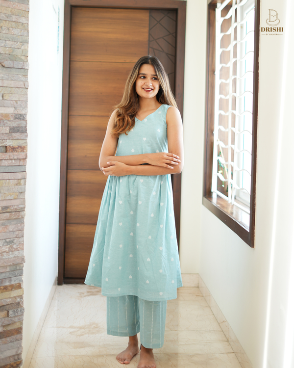 Sky Bloom Co-ord Set