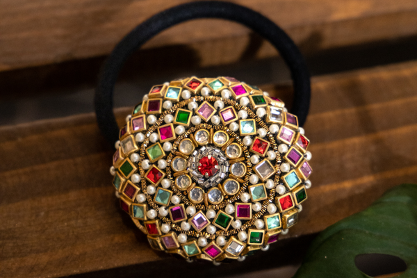 Traditional Chakra-Designed Hair Band