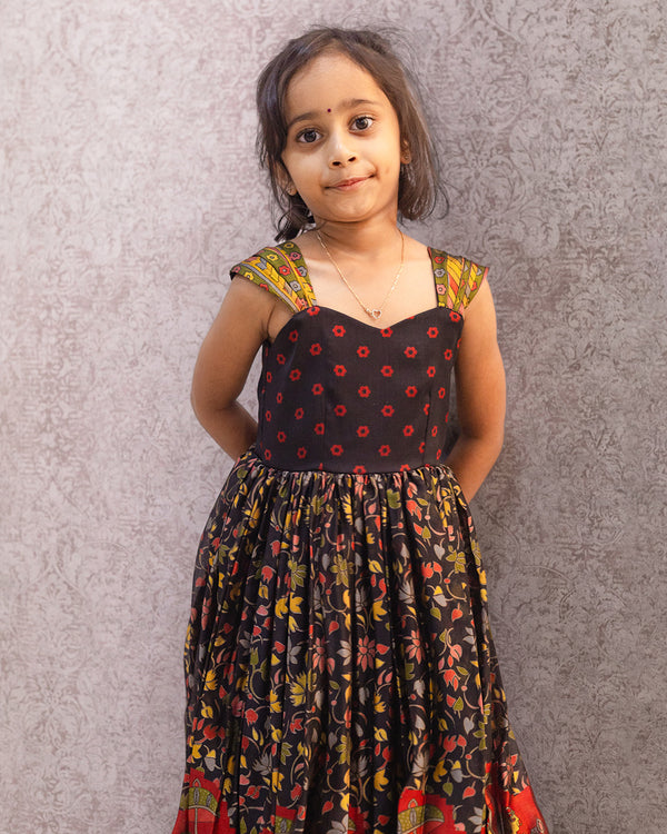 Printed madhubani full frock