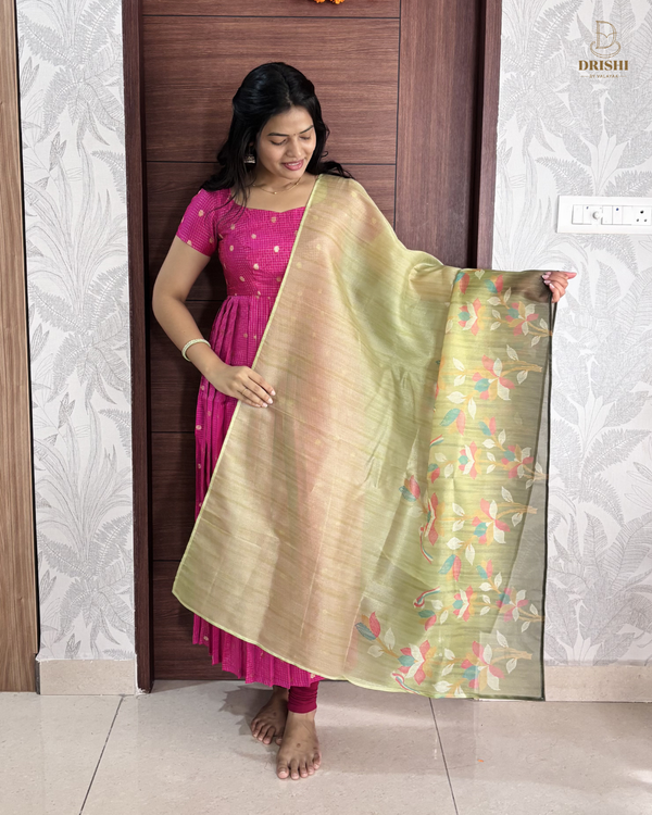 Gulmohar Banarasi Anarkali Set
