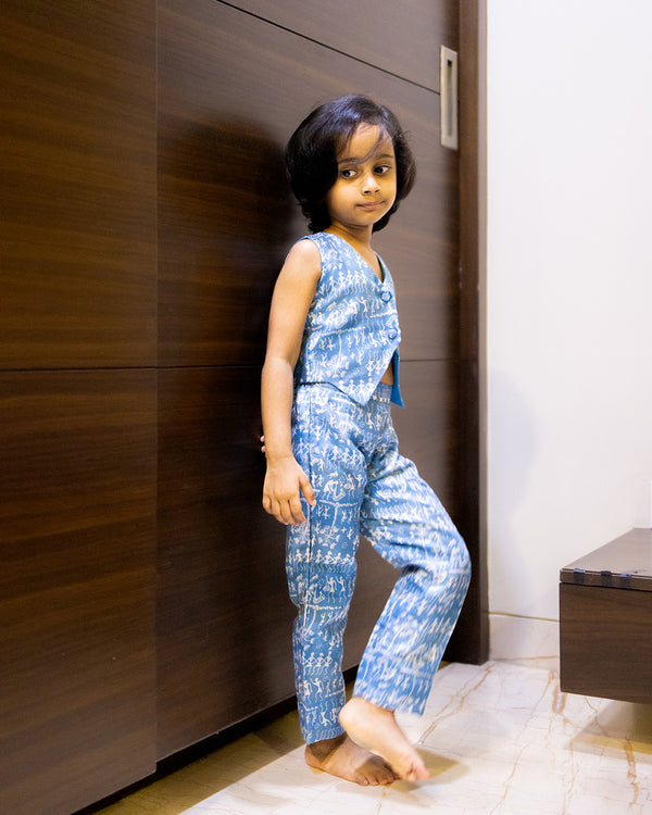 Bandhini croptop and pant