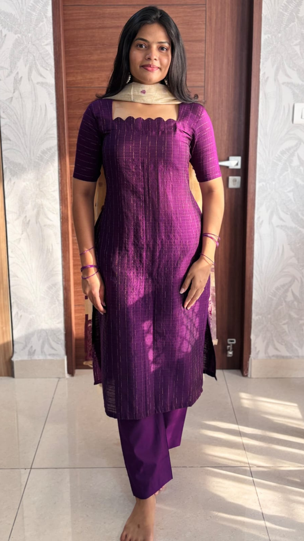 Mystic Plum Kurta Set