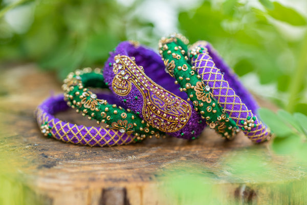 Musical Instrument Veena Designed Bangles