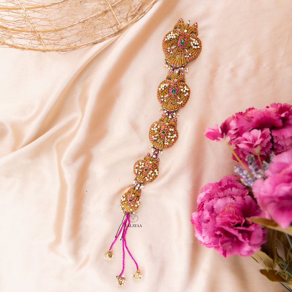 Crystal designed Peacock Hanging Upin (5 piece)