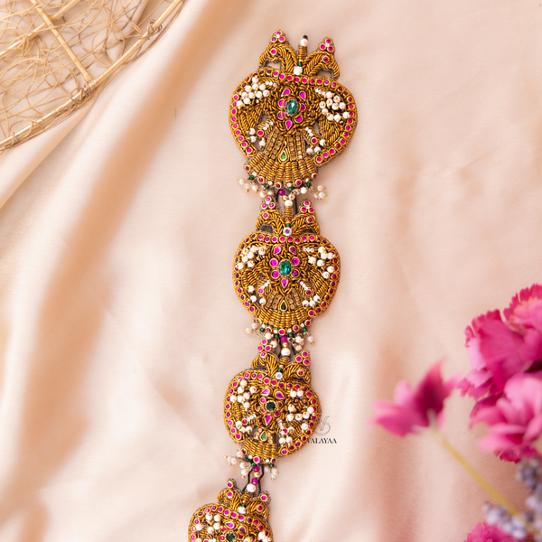 Crystal designed Peacock Hanging Upin (5 piece)