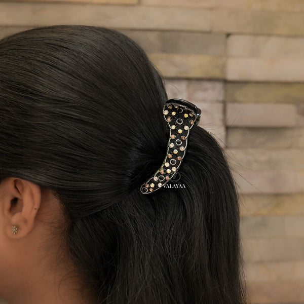 Black Gold Crocodile Clip