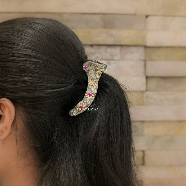 Silver Royale Crocodile Clip