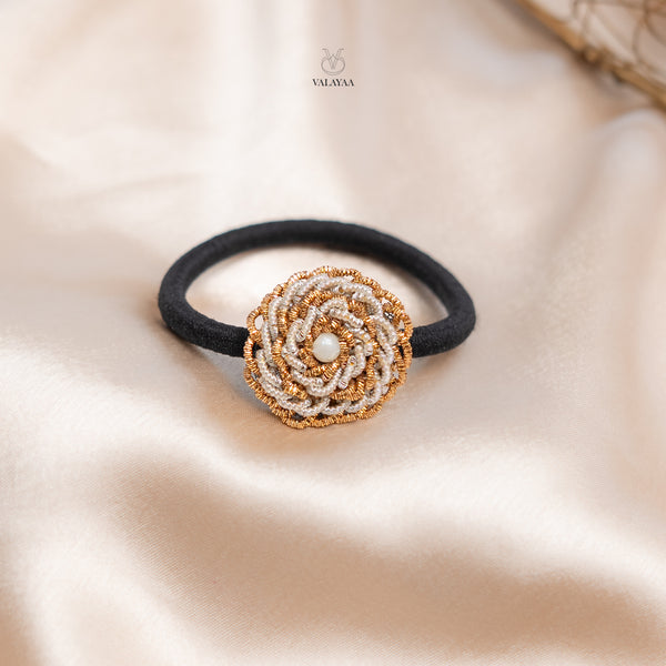 Champagne Rosette Luxe Band