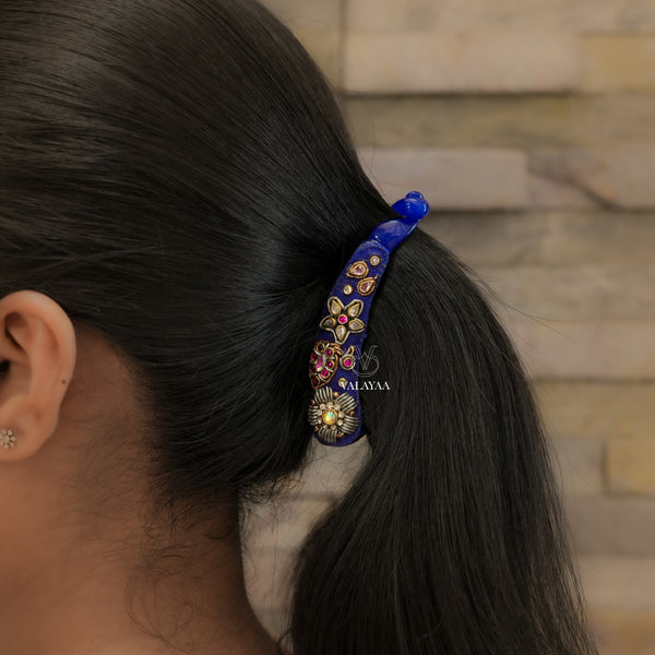 Blue Stone Banana Clip
