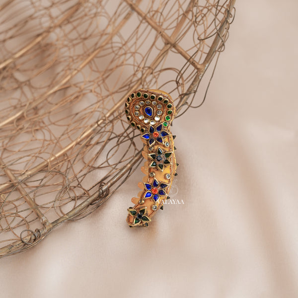 Yellow Stone Crocodile Clip