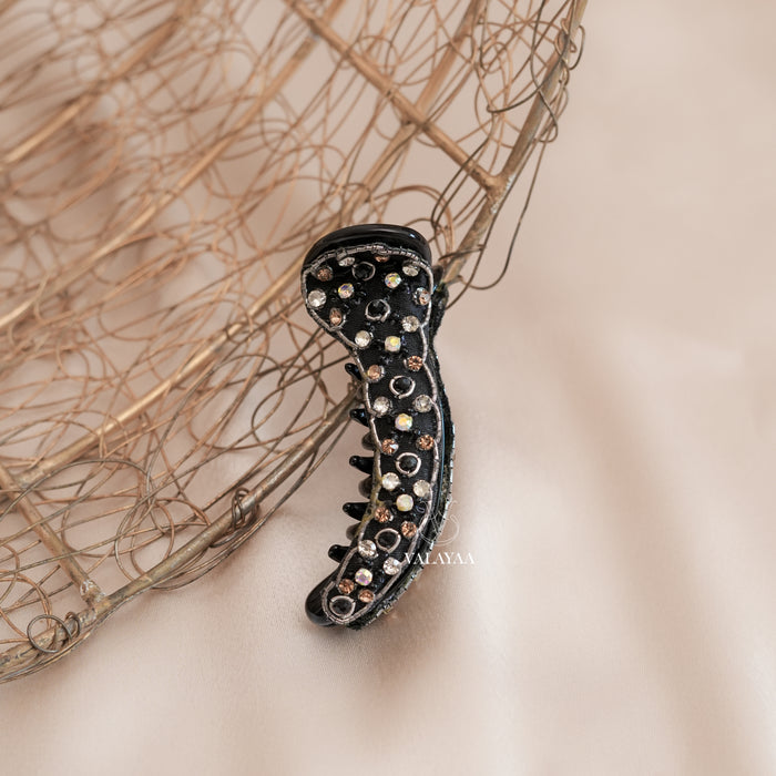 Black Gold Crocodile Clip