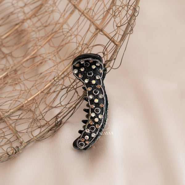 Black Gold Crocodile Clip