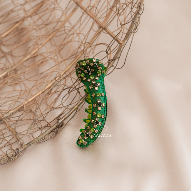 Emerald Dew Crocodile Clip