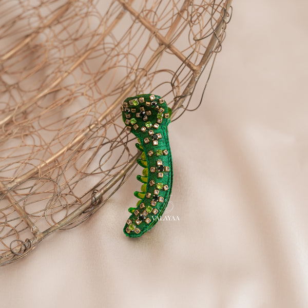 Emerald Dew Crocodile Clip