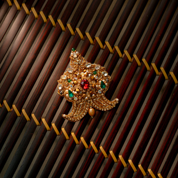 Kundan Heritage Brooch
