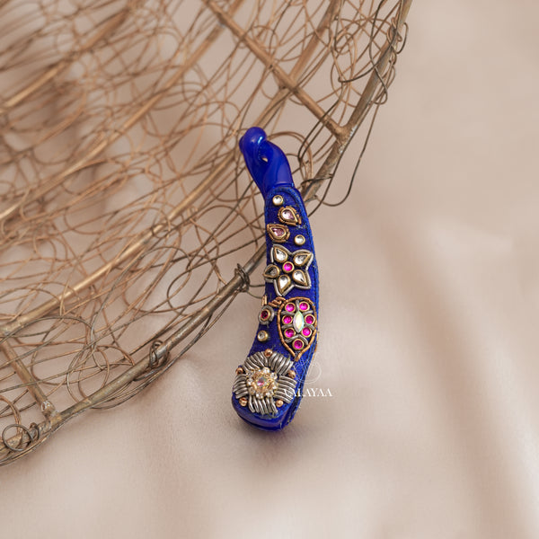 Blue Stone Banana Clip