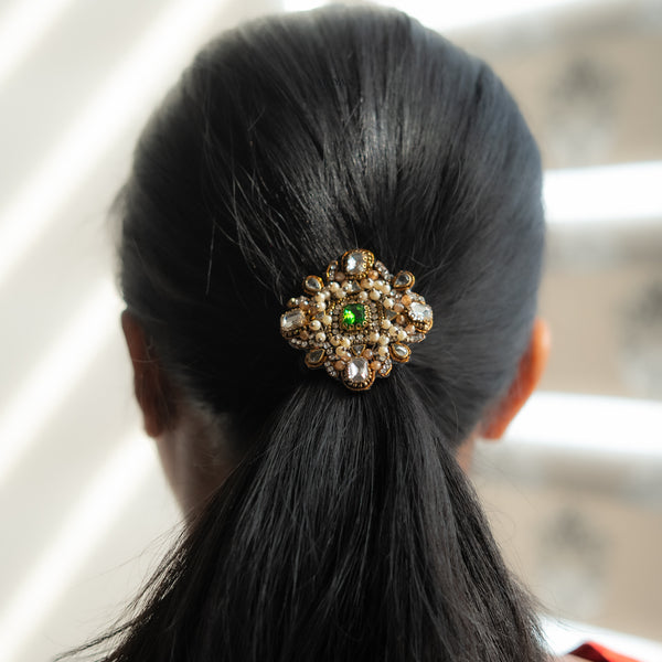 Green Jewel Aura Hair Band