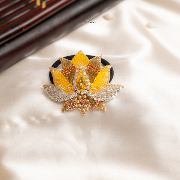 Golden Lotus Glow Hair Band