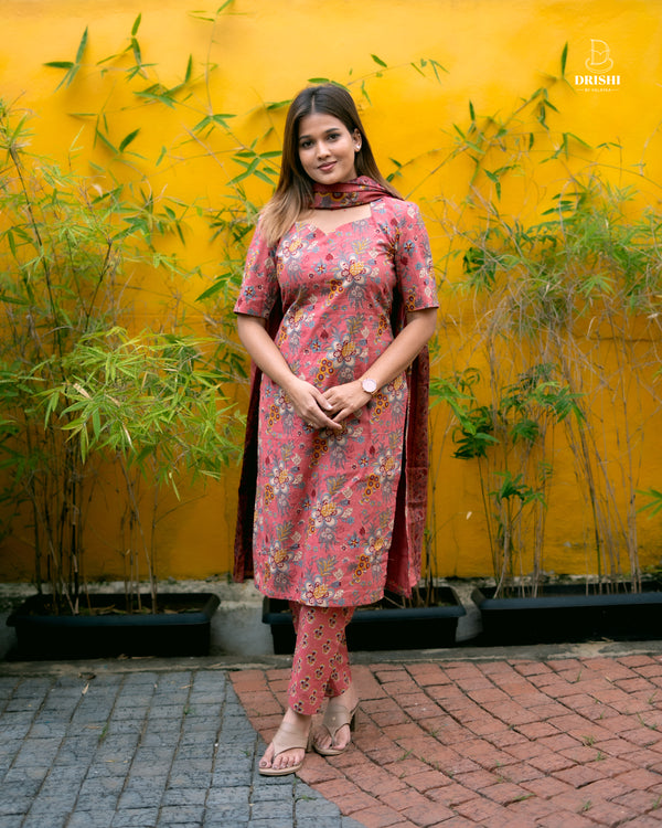 BloomAura Printed Kurta Set