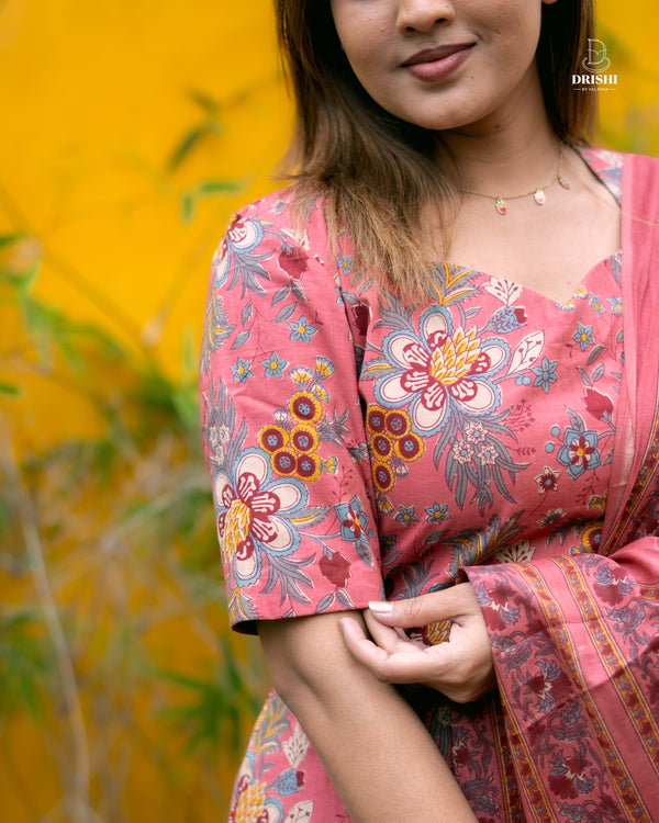 BloomAura Printed Kurta Set