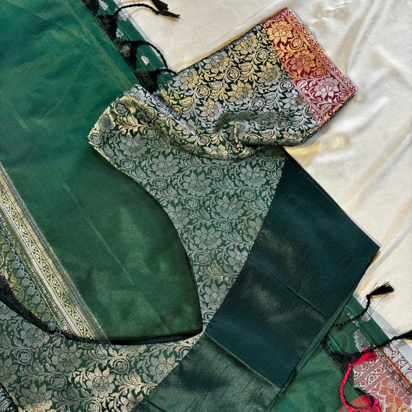 Curved V Shaped Back Neck Blouse