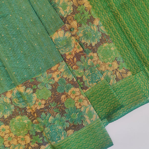 Grand Floral Zari Border Saree