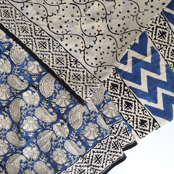 Mul Mul Cotton Saree With Chic Crepe Blouse