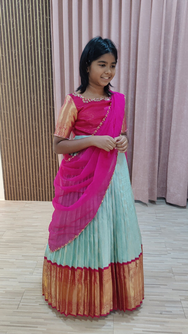 Half saree - Aari work