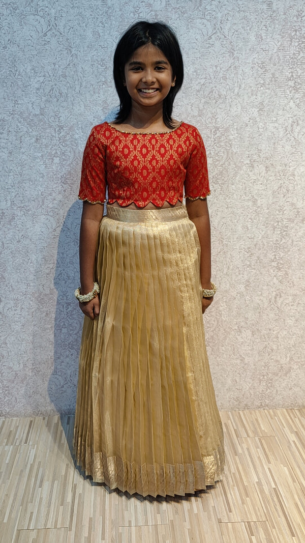 Skirt and  Top with scallops