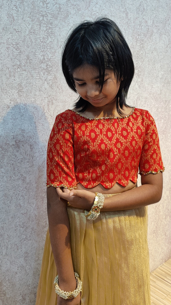 Skirt and  Top with scallops