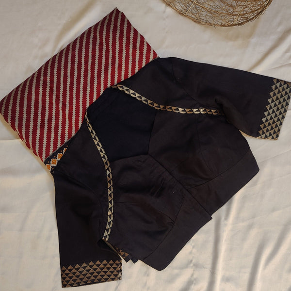 High-Neck Princess-Cut Blouse