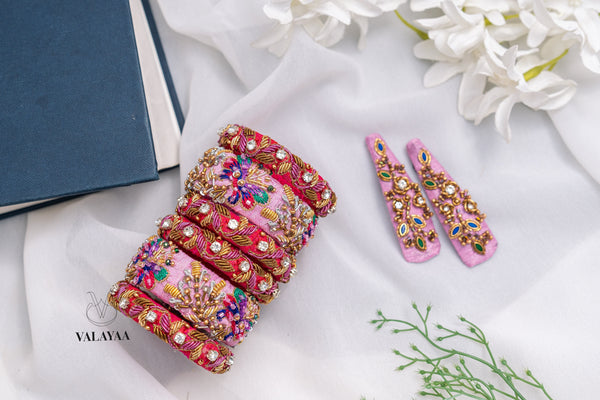 Floral Zardozi Bangle