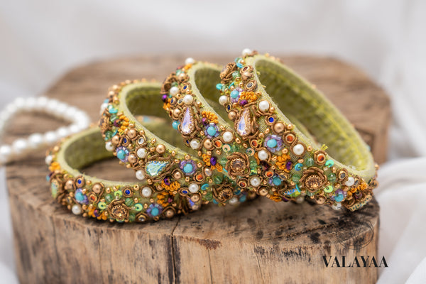 Colourful Beaded Bangles