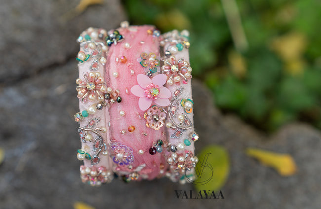 Netted Beads Design Bangle