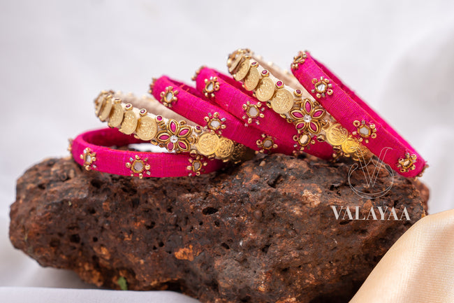 Coin Bangle and Pink Elegance